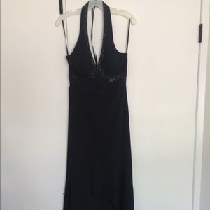 Beautiful black beaded high/low dress